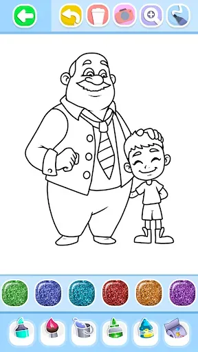 Скриншот 2 — Family Love Coloring Book