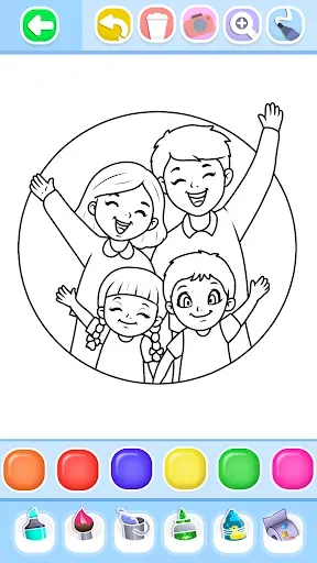 Скриншот 3 — Family Love Coloring Book