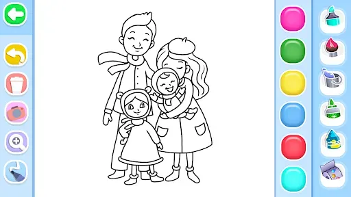 Скриншот 5 — Family Love Coloring Book