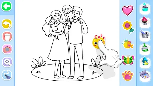 Скриншот 6 — Family Love Coloring Book