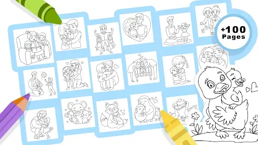 Скриншот 8 — Family Love Coloring Book