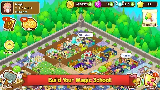 Скриншот 1 — Magic School Story