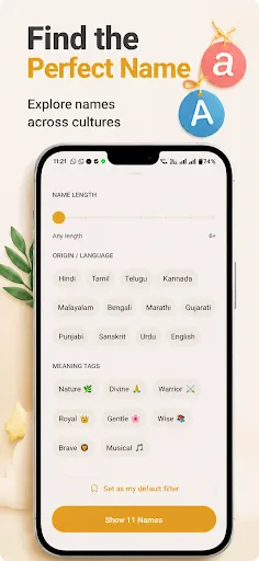 Скриншот 3 — Baby Names by Rashi & Meaning