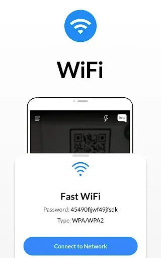 Скриншот 2 — сканер  и штрих-кодов WiFi QR