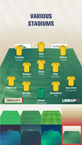 Скриншот 4 — LINEUP11: Football Lineup