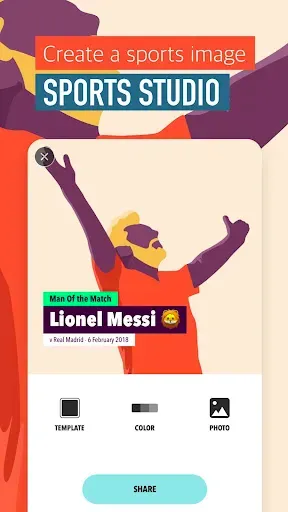 Скриншот 1 — Sports Studio - Make a Sports 