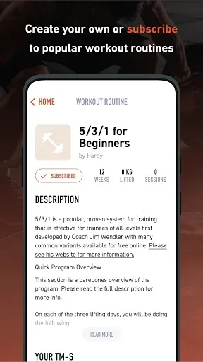 Скриншот 3 — Hardy: smart workout routines