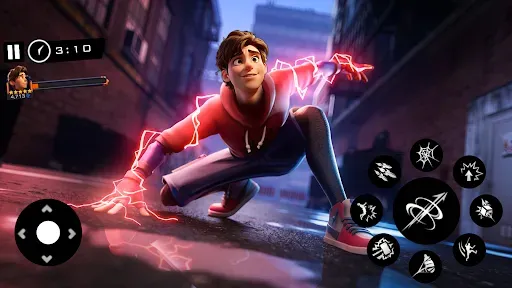 Скриншот 5 — Spider Boy : Rope Hero Games