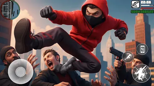 Скриншот 4 — Spider Rope Hero Crime City