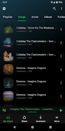 Скриншот 2 — Music Player - Hash Player