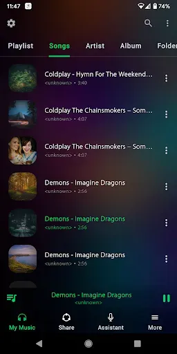 Скриншот 7 — Music Player - Hash Player