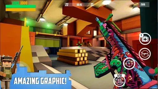 Скриншот 2 — Block Gun 3D: FPS Shooter PvP
