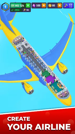Скриншот 1 — Idle Airplane Inc. Tycoon