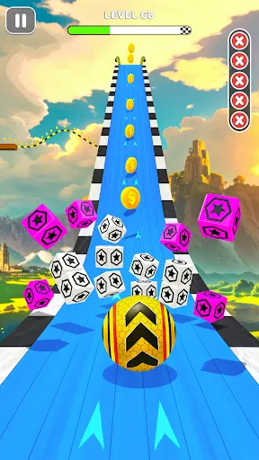 Скриншот 1 — Гонка с мячом 3d: Игры с мячом