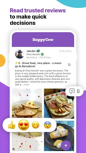 Скриншот 4 — HappyCow - Vegan Food Near You