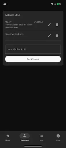 Скриншот 3 — Health Connect Webhook