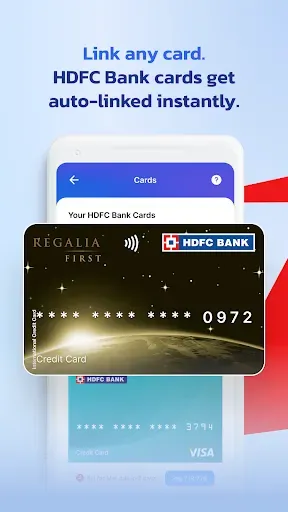Скриншот 1 — PayZapp UPI Wallet, Pixel Card