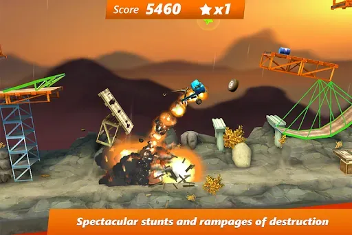 Скриншот 2 — Bridge Constructor Stunts