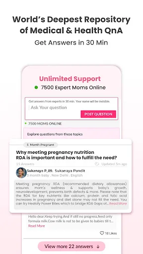 Скриншот 5 — Healofy Pregnancy & Parenting