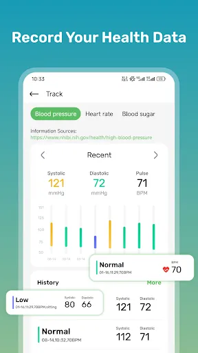 Скриншот 2 — Health Sense: Track & Record