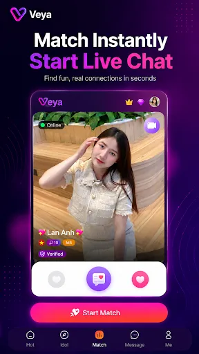 Скриншот 4 — Veya–Live Video Chat & Calls