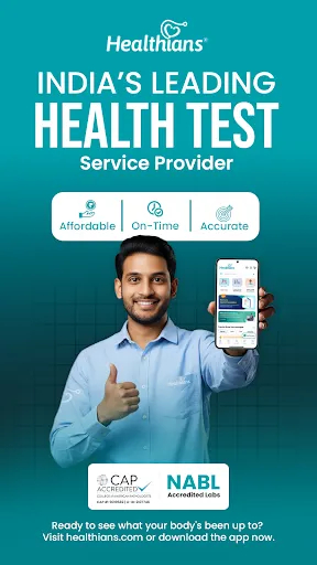 Скриншот 1 — Healthians -Full Body Checkup