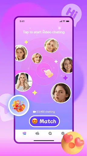 Скриншот 3 — Kissy-Video Chat Social