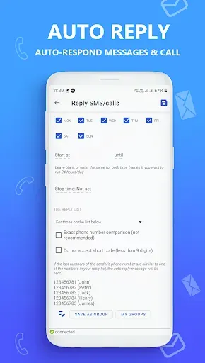 Скриншот 8 — AUTO MESSAGE ответит отправить