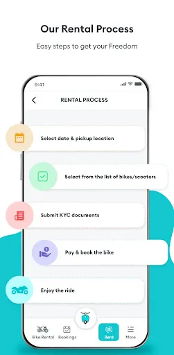 Скриншот 2 — Freedo Rentals Bike Rental App