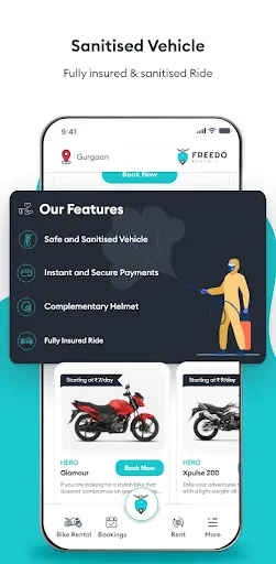 Скриншот 8 — Freedo Rentals Bike Rental App