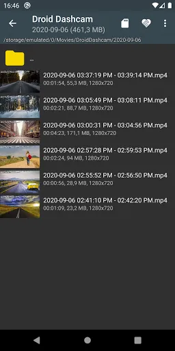 Скриншот 4 — Droid Dashcam Видеорегистратор
