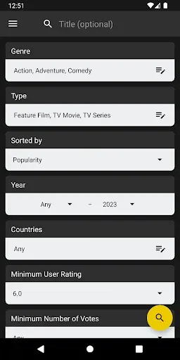 Скриншот 1 — Movies Easy Finder