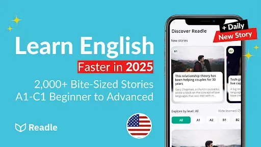 Скриншот 1 — Learn English with Readle