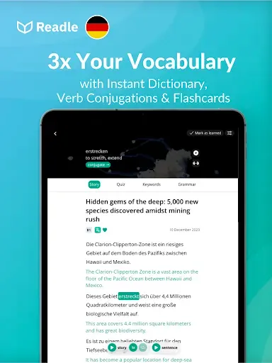 Скриншот 8 — Learn German Daily with Readle