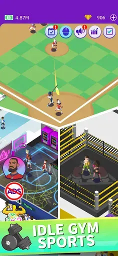 Скриншот 4 — Idle GYM Sports