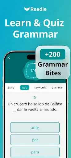 Скриншот 4 — Learn Spanish: Daily Readle