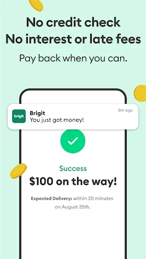 Скриншот 2 — Brigit: Cash Advance & Credit