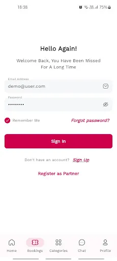 Скриншот 1 — Hello Mam salon at Home App