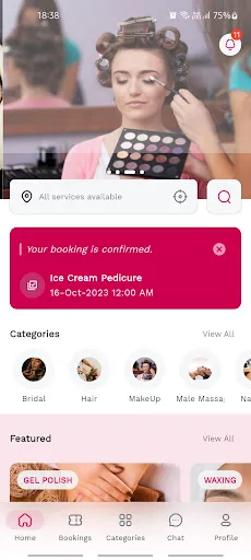 Скриншот 2 — Hello Mam salon at Home App