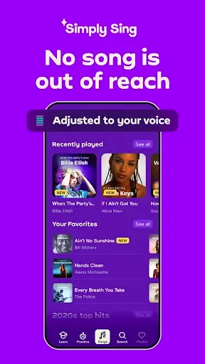 Скриншот 1 — Simply Sing: My Singing App