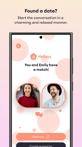 Скриншот 2 — Hellovy: Dating & Chat App