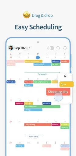Скриншот 1 — TimeBlocks -Calendar/Todo/Note