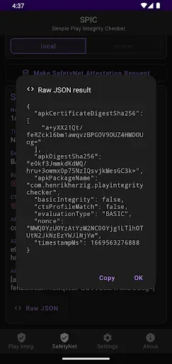 Скриншот 6 — SPIC - Play Integrity Checker