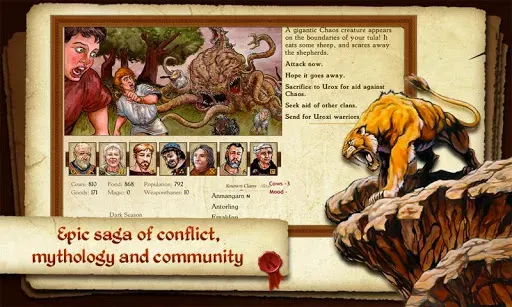 Скриншот 2 — King of Dragon Pass: Text RPG