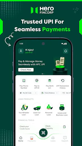 Скриншот 1 — Hero Digital Lending & UPI App
