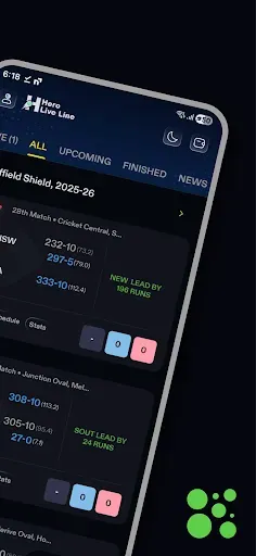 Скриншот 2 — Hero Live Line - Cricket Score