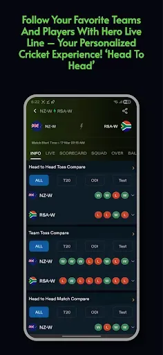 Скриншот 6 — Hero Live Line - Cricket Score