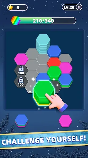 Скриншот 3 — Hexa Master 3D - Color Sort