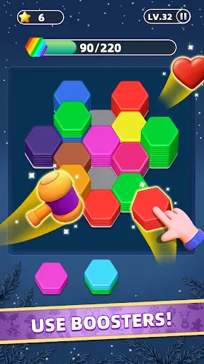 Скриншот 4 — Hexa Master 3D - Color Sort
