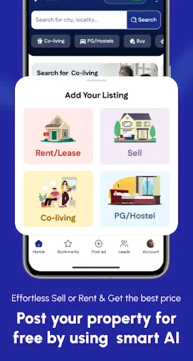 Скриншот 2 — HexaHome: Buy, Rent, Sell & PG